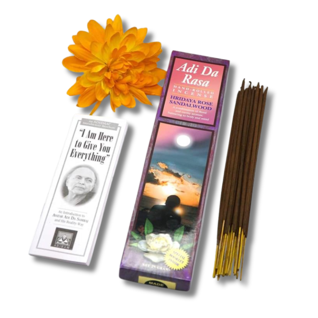 Adi Da Rasa incense: Hridaya Rose Sandalwood